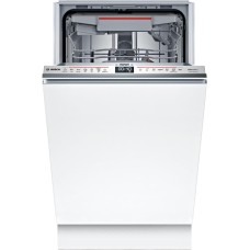 Посудомоечная машина BOSCH Встраиваемая посудомоечная машина SPV6EMX70Q, узкая, ширина 44.8см, полновстраиваемая, загрузка 10 комплектов
