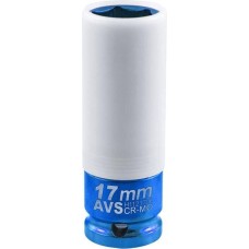 AVS TOOLS Головка торцевая ударная глубокая 6-гранная 1/2''DR (17 мм) колесная AVS H11217IС