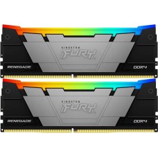 KINGSTON Память DDR4 2x8GB 3200MHz KF432C16RB2AK2/16 Fury Renegade RGB RTL Gaming PC4-25600 CL16 DIMM 288-pin 1.35В kit dual rank с радиатором Ret
