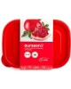 Посуда из пластика OURSSON CP1784S/RD набор контейнеров прямоуг.0,85л.
