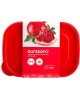 Посуда из пластика OURSSON CP1784S/RD набор контейнеров прямоуг.0,85л.