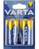 VARTA Батарея Longlife power LR20 BL2 Alkaline D (2шт) блистер