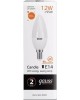 GAUSS Упаковка ламп LED E14, свеча, 12Вт, 10 шт. [33112]