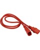 LANMASTER Шнур питания LAN-PP13/14-5.0-RD C13-С14 проводник.:3x0.75мм2 5м 220В 10А красный