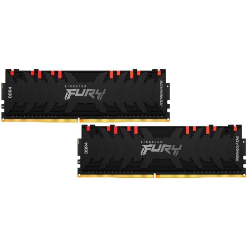 KINGSTON Память DDR4 2x8GB 3200MHz KF432C16RB2AK2/16 Fury Renegade RGB RTL Gaming PC4-25600 CL16 DIMM 288-pin 1.35В kit dual rank с радиатором Ret KINGSTON Память DDR4 2x8GB 3200MHz KF432C16RB2AK2/16 Fury Renegade RGB RTL Gaming PC4-25600 CL16 DIMM 288-pin 1.35В kit dual rank с радиатором Ret