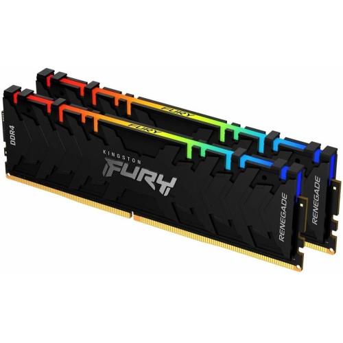 KINGSTON Память DDR4 2x8GB 3200MHz KF432C16RB2AK2/16 Fury Renegade RGB RTL Gaming PC4-25600 CL16 DIMM 288-pin 1.35В kit dual rank с радиатором Ret KINGSTON Память DDR4 2x8GB 3200MHz KF432C16RB2AK2/16 Fury Renegade RGB RTL Gaming PC4-25600 CL16 DIMM 288-pin 1.35В kit dual rank с радиатором Ret