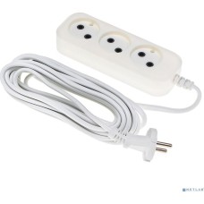 BURO Сетевой удлинитель BU-PSL3.5/W 5м (3 розетки) белый (пакет ПЭ)
