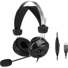 A4TECH HU-7P черный 2м накладные USB оголовье
