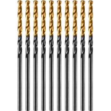 DENZEL Сверло по металлу, 2 мм, HSS-Tin, Golden Tip, 10 шт. 717203