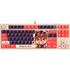 Клавиатура A4TECH Клавиатура Bloody AT87 Proxy Boom механическая бежевый/красный USB for gamer LED (AT87)