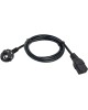 ITK Шнур питания PC-C19D-3M C19-Schuko проводник.:3x1.5мм2 3м 230В 16А черный