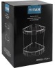 Полочка угловая TITAN 77251 Полочка угловая овальная двойная 22 см