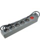 UNIEL (UL-00001746) S-GSU5-3 GREY Cетевой фильтр серии Universal, 3м (Пвс 3*0,75), 5 гнезд, с/з. 10А.
