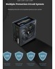 ZALMAN Блок питания 800W MegaMaxII (ATX v2.3, APFC, 120mm Fan, 80+) (ZM800-TXII)