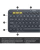 LOGITECH Клавиатура K380, беспроводная, заводское нанесение кириллицы, темно-серый [920-007584]