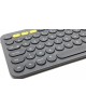 LOGITECH Клавиатура K380, беспроводная, заводское нанесение кириллицы, темно-серый [920-007584]