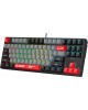 A4TECH Клавиатура Bloody S87 Energy, USB, черный + красный [s87 usb energy red]