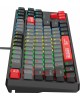 A4TECH Клавиатура Bloody S87 Energy, USB, черный + красный [s87 usb energy red]