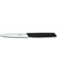 VICTORINOX Нож кухонный Swiss Modern, универсальный, 100мм, заточка прямая, стальной, черный [6.9003.10]
