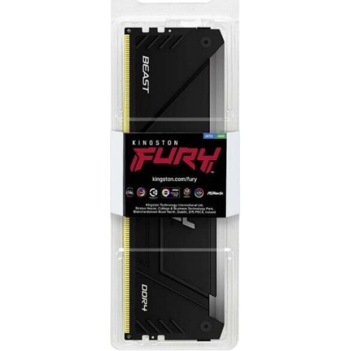KINGSTON Память DDR4 16GB 3200MHz KF432C16BB2A/16 Fury Beast RGB RTL Gaming PC4-25600 CL16 DIMM 288-pin 1.35В single rank с радиатором Ret KINGSTON Память DDR4 16GB 3200MHz KF432C16BB2A/16 Fury Beast RGB RTL Gaming PC4-25600 CL16 DIMM 288-pin 1.35В single rank с радиатором Ret
