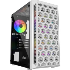 POWERCASE Корпус Mistral Micro T3W, Tempered Glass, Mesh, 2x 140mm + 1х 120mm 5-color fan, белый, mATX (CMIMTW-L3)