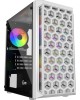 POWERCASE Корпус Mistral Micro T3W, Tempered Glass, Mesh, 2x 140mm + 1х 120mm 5-color fan, белый, mATX (CMIMTW-L3)