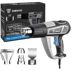 Фен строительный DEKO HG2500 PRO, 2500 Вт, с LCD дисплеем 063-4336