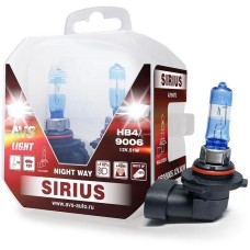 AVS Галогенная лампа SIRIUS/NIGHT WAY/ PB HB4/9006.12V.55W. 2шт