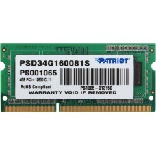 PATRIOT Модуль памяти DIMM DDR3-1600 4GB PSD34G160081S