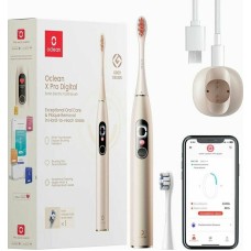 OCLEAN Электрическая зубная щетка X Pro Digital Y2076 насадки для щётки: 2шт, цвет:золотистый [c01000383]