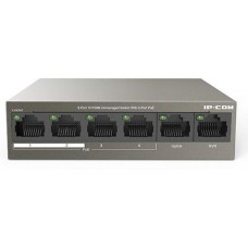 IP-COM Коммутатор F1106P-4-63W (L2) 6x100Мбит/с 4PoE 63W неуправляемый