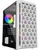 POWERCASE Корпус Mistral Micro T3W, Tempered Glass, Mesh, 2x 140mm + 1х 120mm 5-color fan, белый, mATX (CMIMTW-L3)