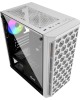POWERCASE Корпус Mistral Micro T3W, Tempered Glass, Mesh, 2x 140mm + 1х 120mm 5-color fan, белый, mATX (CMIMTW-L3)
