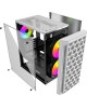 POWERCASE Корпус Mistral Micro T3W, Tempered Glass, Mesh, 2x 140mm + 1х 120mm 5-color fan, белый, mATX (CMIMTW-L3)