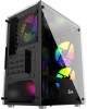 POWERCASE Корпус Mistral Micro T3W, Tempered Glass, Mesh, 2x 140mm + 1х 120mm 5-color fan, белый, mATX (CMIMTW-L3)