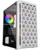 POWERCASE Корпус Mistral Micro T3W, Tempered Glass, Mesh, 2x 140mm + 1х 120mm 5-color fan, белый, mATX (CMIMTW-L3)