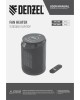 Тепловентилятор DENZEL Тепловентилятор керамический DTFC2000X, 2 кВт, wifi, пульт, динамик, вращение, 3 реж. 96426
