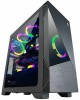 AZZA Корпус ATX Eclipse, Midi-Tower, без БП, черный [csaz-440 eclipse]
