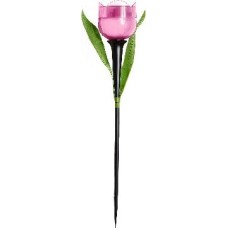 Садовый светильник на солнечной батарее UNIEL (UL-00004276) USL-C-451/PT305 PINK TULIP