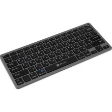 OKLICK Клавиатура 835S, USB, Bluetooth/Радиоканал, серый + черный [1696467]