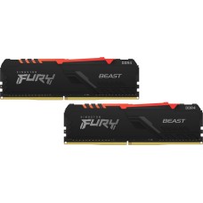 KINGSTON Память DDR4 2x8GB 3600MHz KF436C17BB2AK2/16 Fury Beast RGB RTL Gaming PC4-28800 CL17 DIMM 288-pin 1.35В kit single rank с радиатором Ret