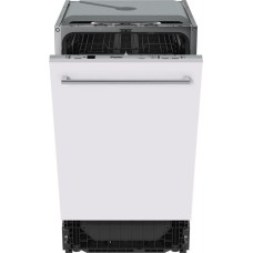 HAIER Встраиваемая посудомоечная машина HDWE10-395RU, узкая, ширина 44.8см, полновстраиваемая, загрузка 10 комплектов