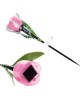 Садовый светильник на солнечной батарее UNIEL (UL-00004276) USL-C-451/PT305 PINK TULIP