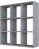 Стеллаж POLINI Стеллаж Polini Home Smart Кубический 9 секции, бетон (1кор)