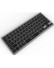 OKLICK Клавиатура 835S, USB, Bluetooth/Радиоканал, серый + черный [1696467]