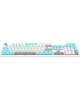 A4TECH Клавиатура Bloody S510R, USB, белый [s510r usb icy white/blms red]