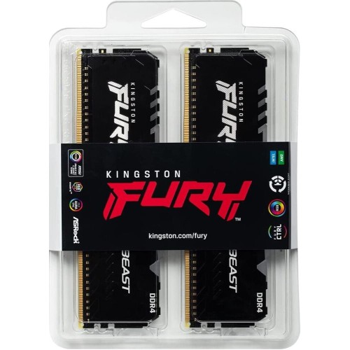 KINGSTON Память DDR4 2x8GB 3600MHz KF436C17BB2AK2/16 Fury Beast RGB RTL Gaming PC4-28800 CL17 DIMM 288-pin 1.35В kit single rank с радиатором Ret KINGSTON Память DDR4 2x8GB 3600MHz KF436C17BB2AK2/16 Fury Beast RGB RTL Gaming PC4-28800 CL17 DIMM 288-pin 1.35В kit single rank с радиатором Ret