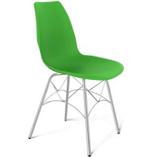 Стул SHEFFILTON Стул SHT-ST29/S107 зеленый RAL6018/хром лак (162279)