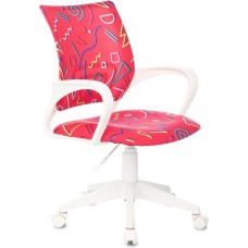 БЮРОКРАТ Кресло детское BUROKIDS 1 W, на колесиках, ткань, малиновый [burokids 1 w-stickpk]