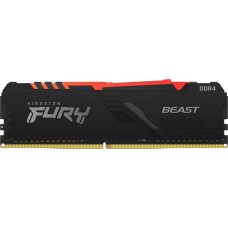 KINGSTON Память DDR4 16GB 3600MHz KF436C18BB2A/16 Fury Beast RGB RTL Gaming PC4-28800 CL18 DIMM 288-pin 1.35В single rank с радиатором Ret